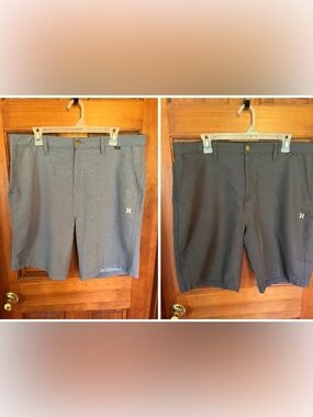 Hurley Men's 36 Spacedye Walk Short Burmuda Jaspeada Shorts x2 Gray and Blue